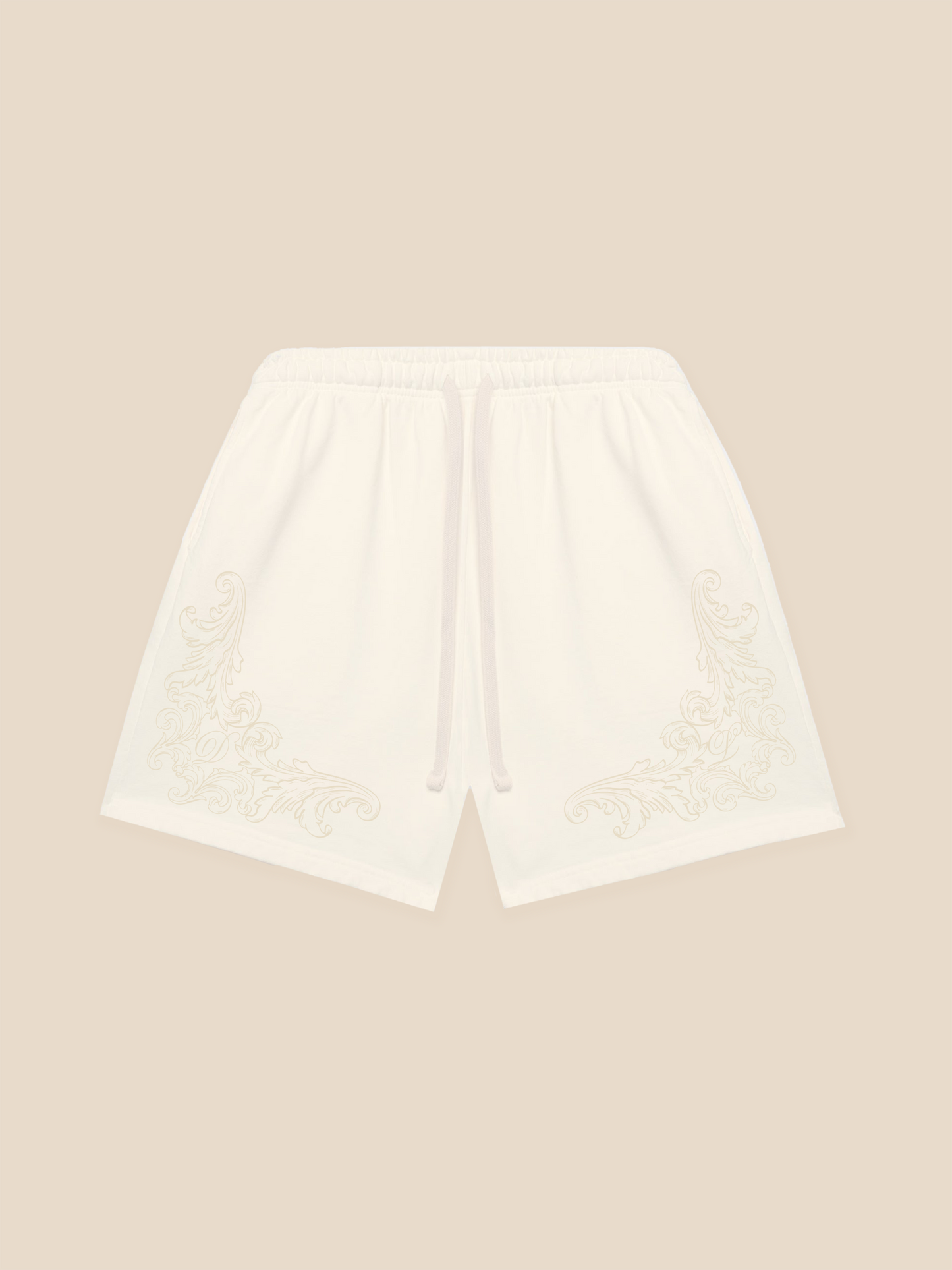 Decorated Cotton Shorts